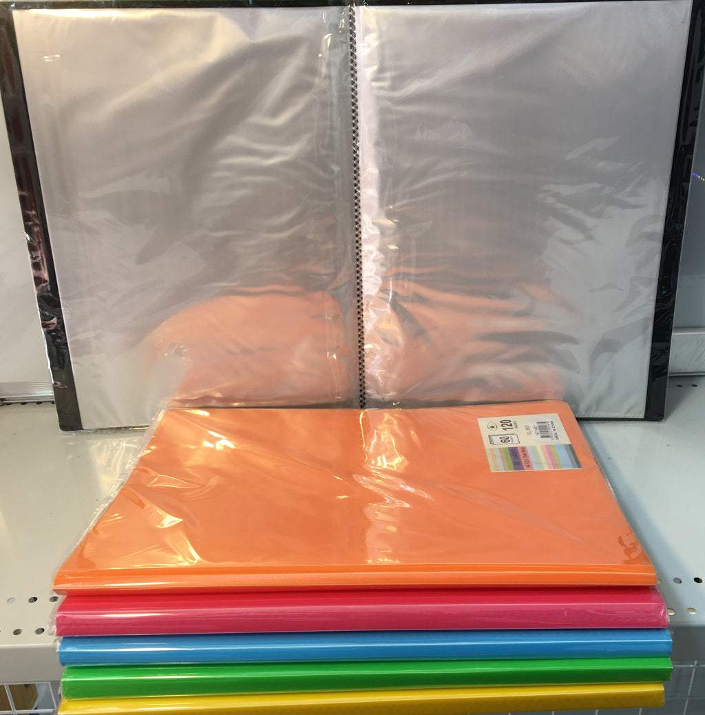 A4 Clear Book Display Folder – 60 Pockets / 120 Pages Presentation File