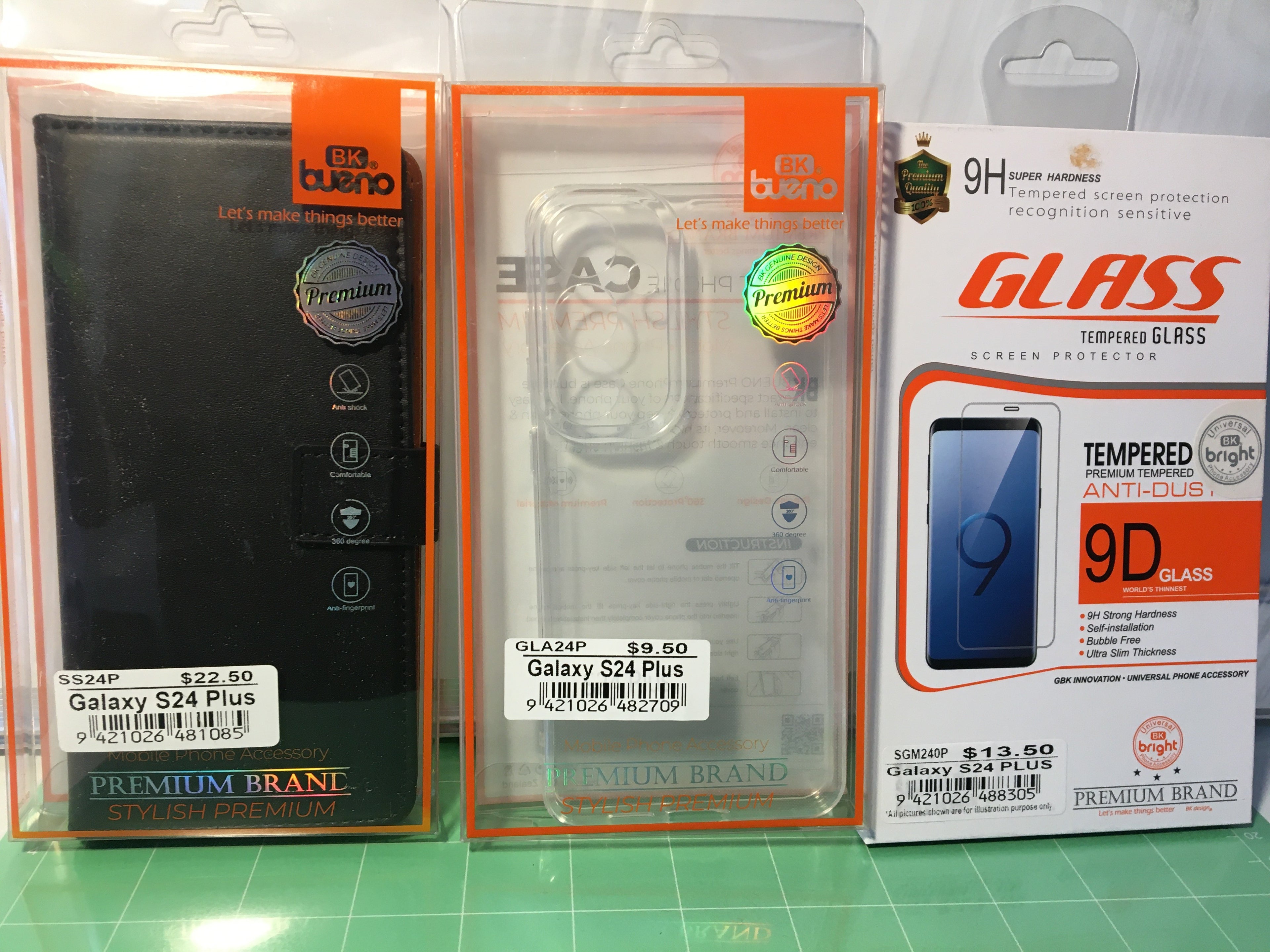 Samsung Galaxy S24 Plus Protective Case and Tempered Glass Screen Protector Set-DC20%