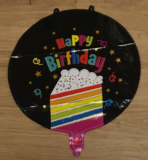 Balloons Happy Birthday Foil Round
