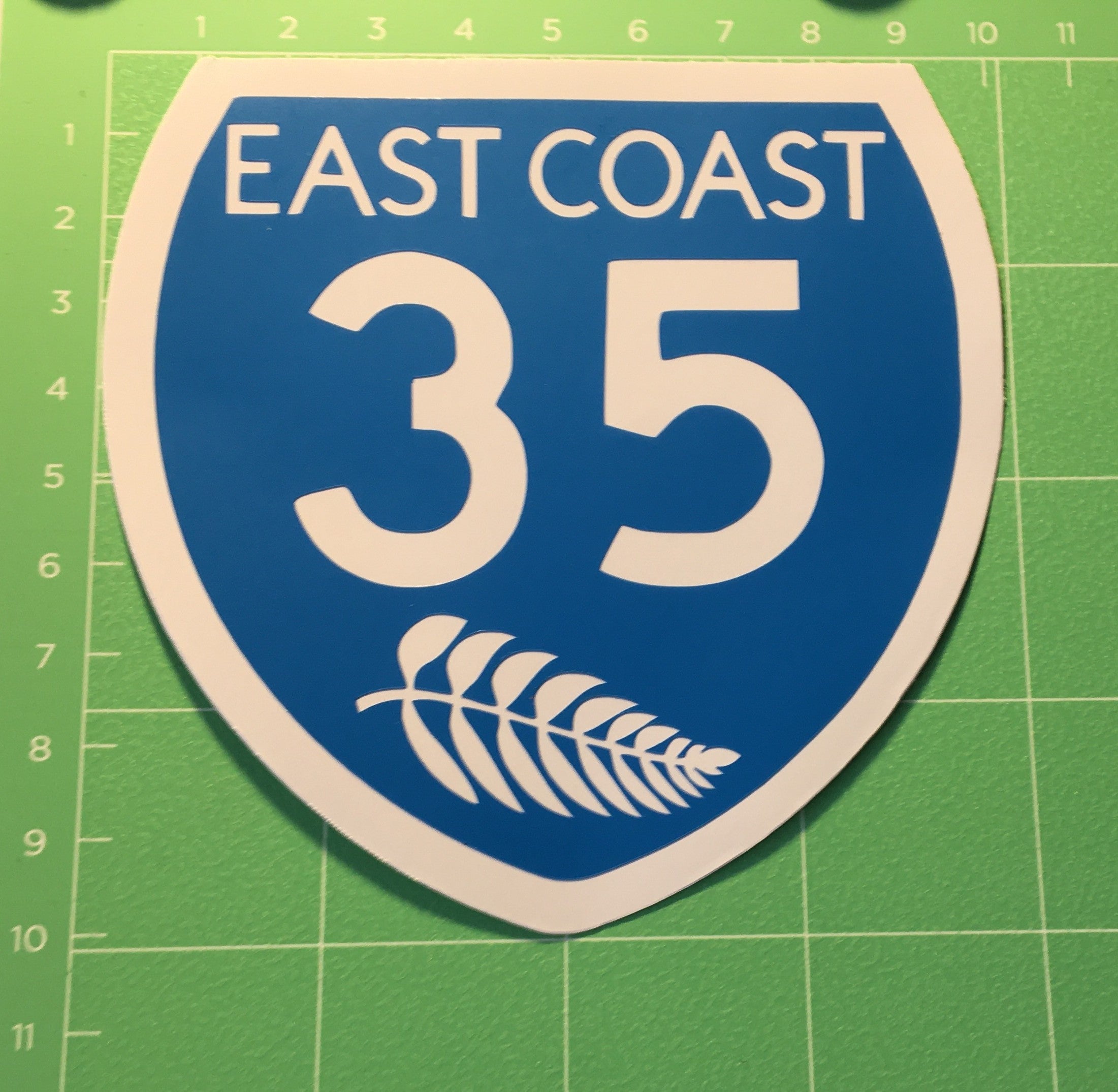 Stickers - SH35 East Coast with Silverfern
