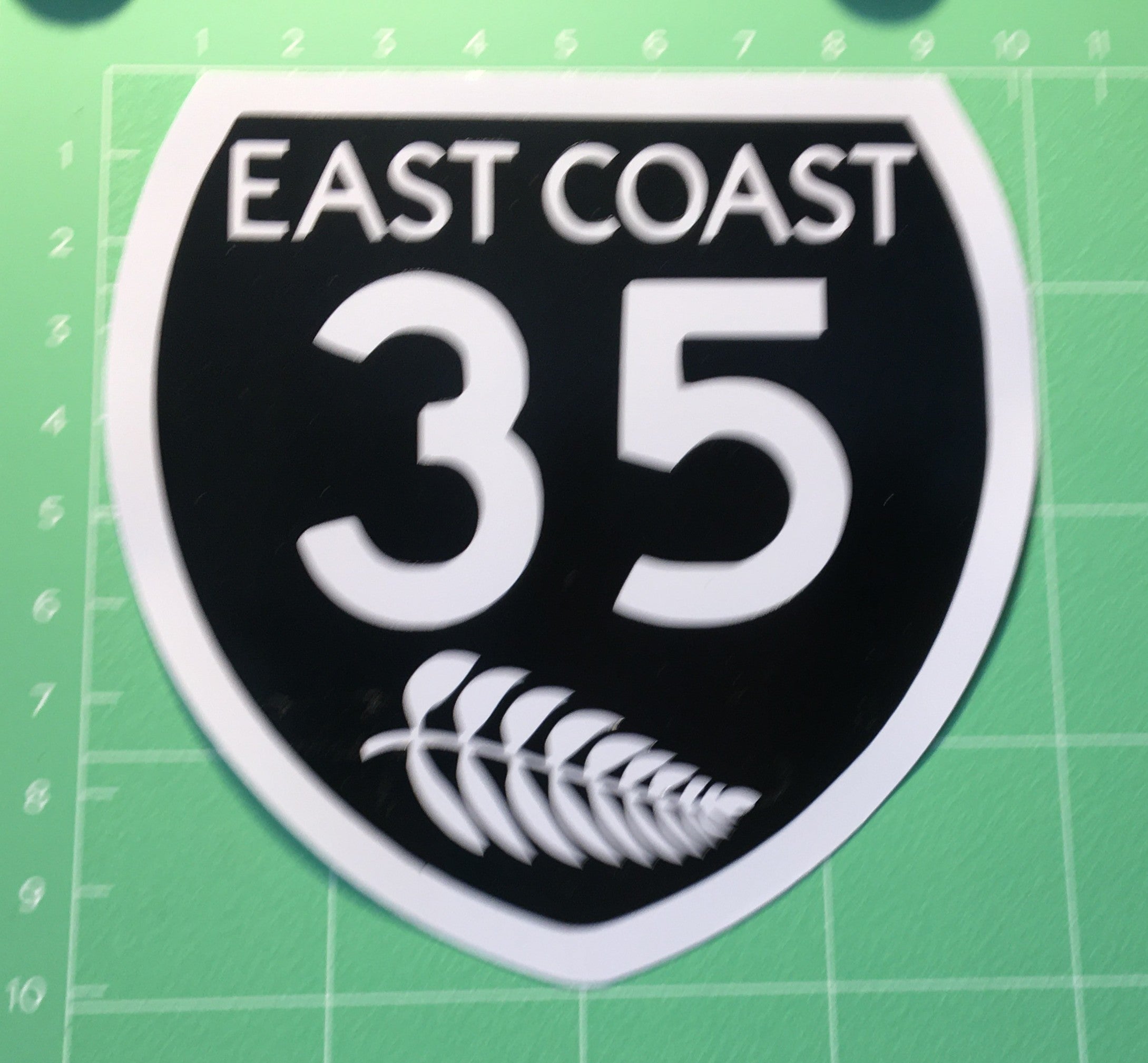 Stickers - SH35 East Coast with Silverfern
