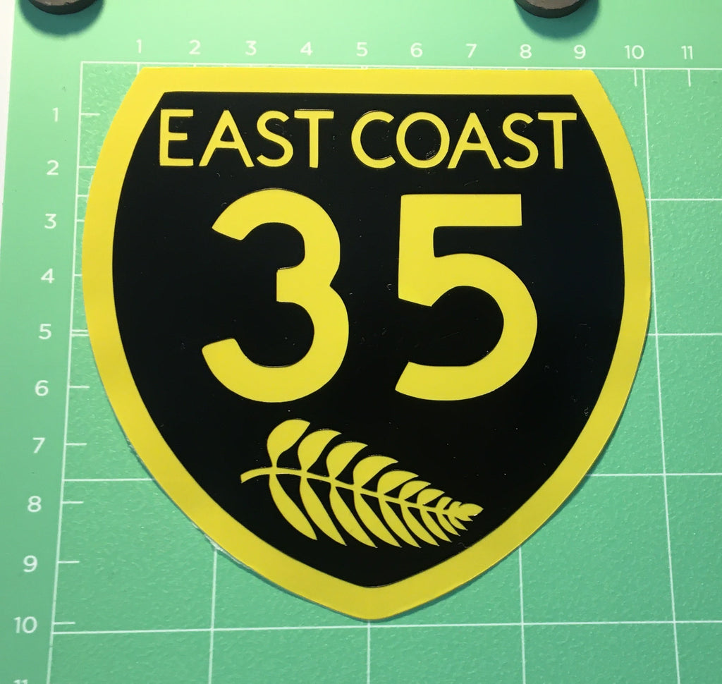 Stickers - SH35 East Coast with Silverfern