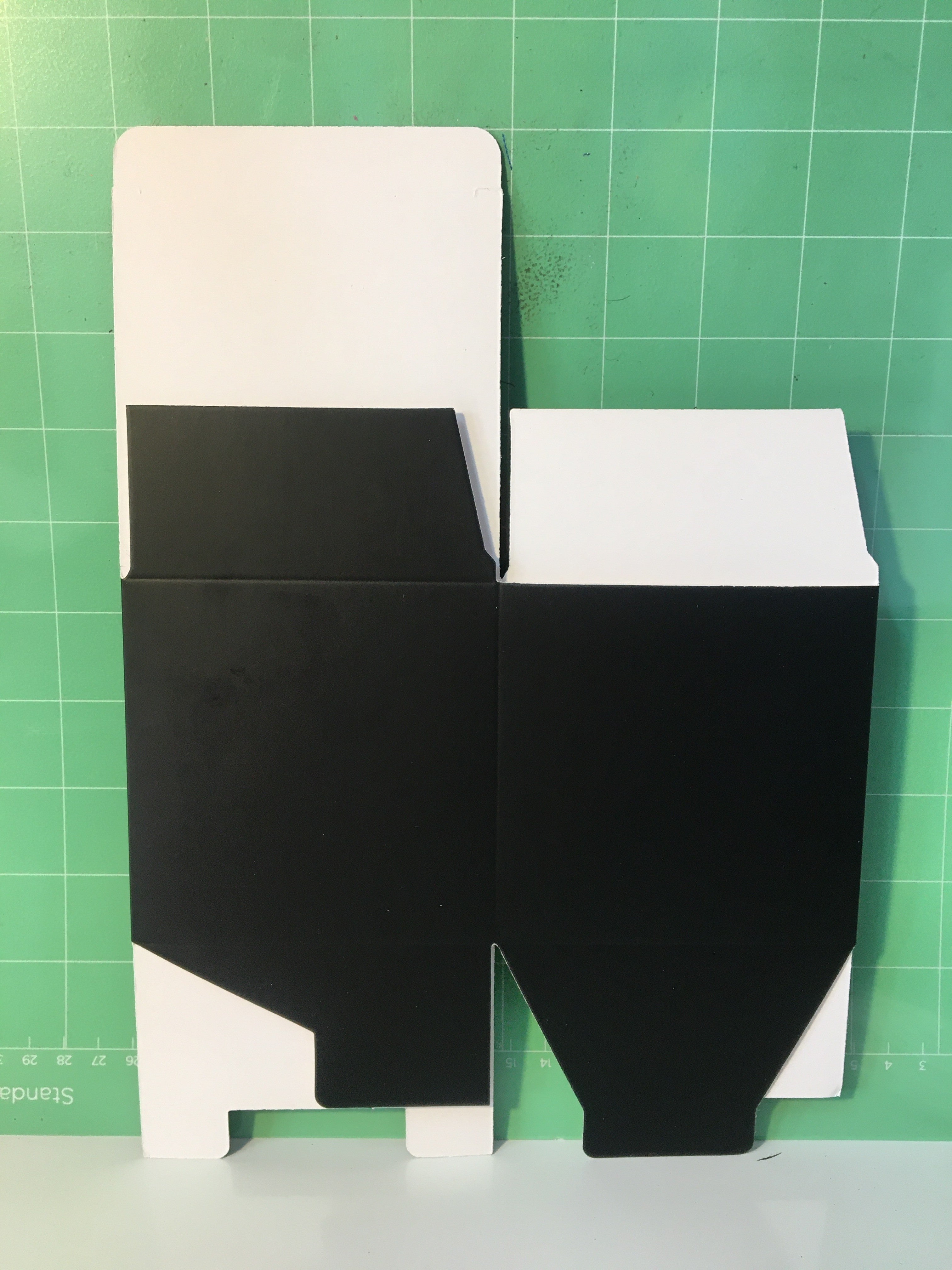10cm Black Cardboard Gift Box – Folding Cube Packaging Boxes(2pcs)