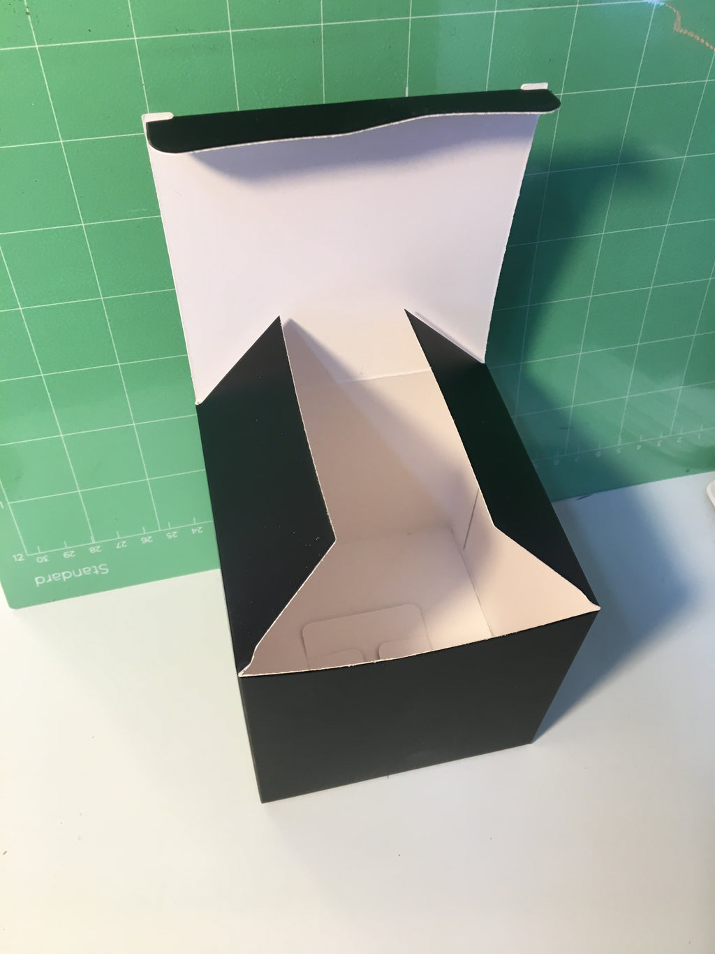10cm Black Cardboard Gift Box – Folding Cube Packaging Boxes(2pcs)