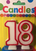 18th & 21st Birthday Number Candles – Milestone Celebration Cake Candles | NZ