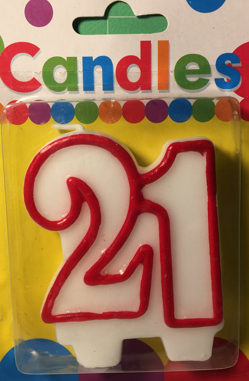 18th & 21st Birthday Number Candles – Milestone Celebration Cake Candles | NZ