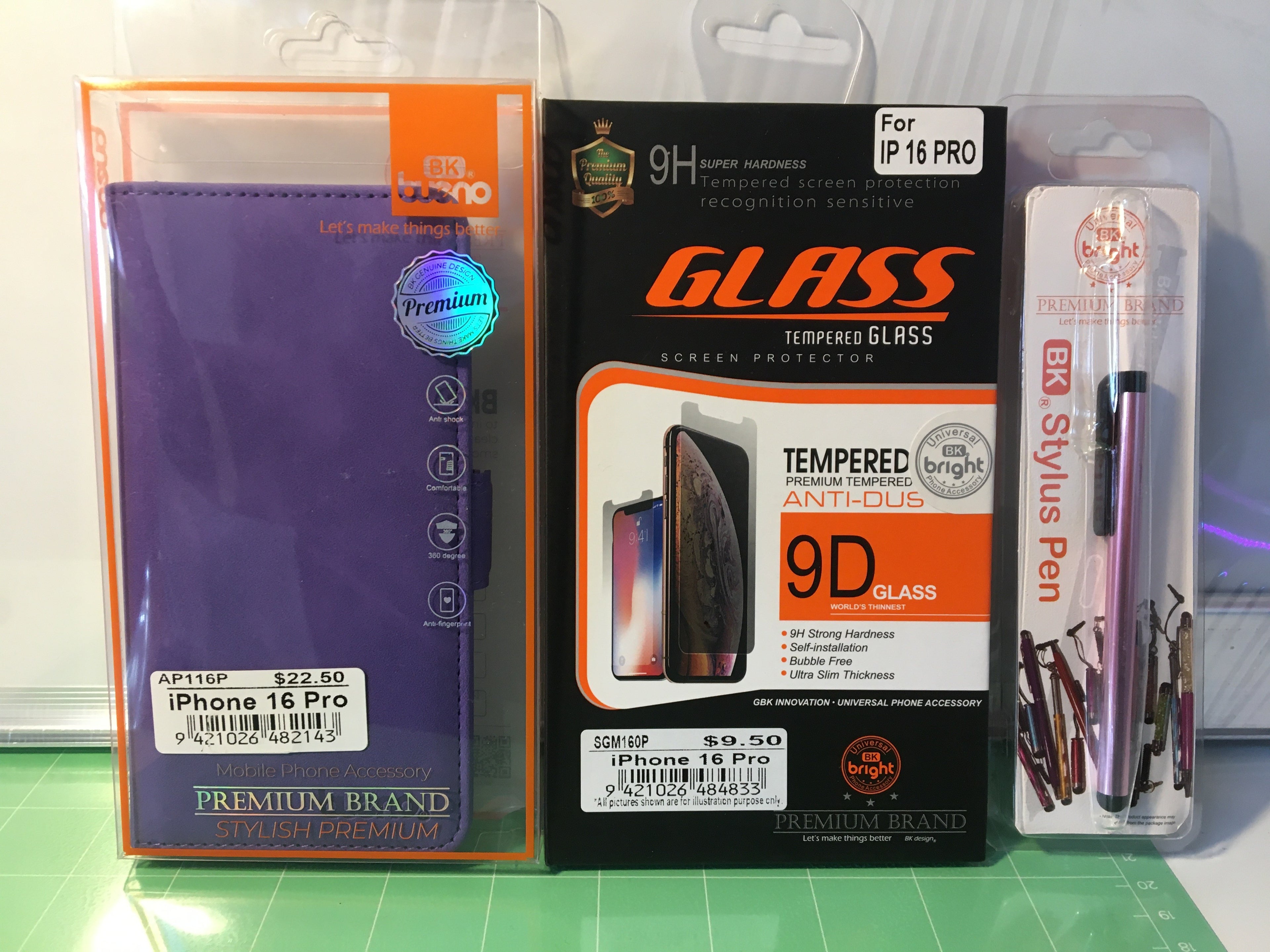 iPhone 16 Pro Protective Phone Case and Screen Protector Set