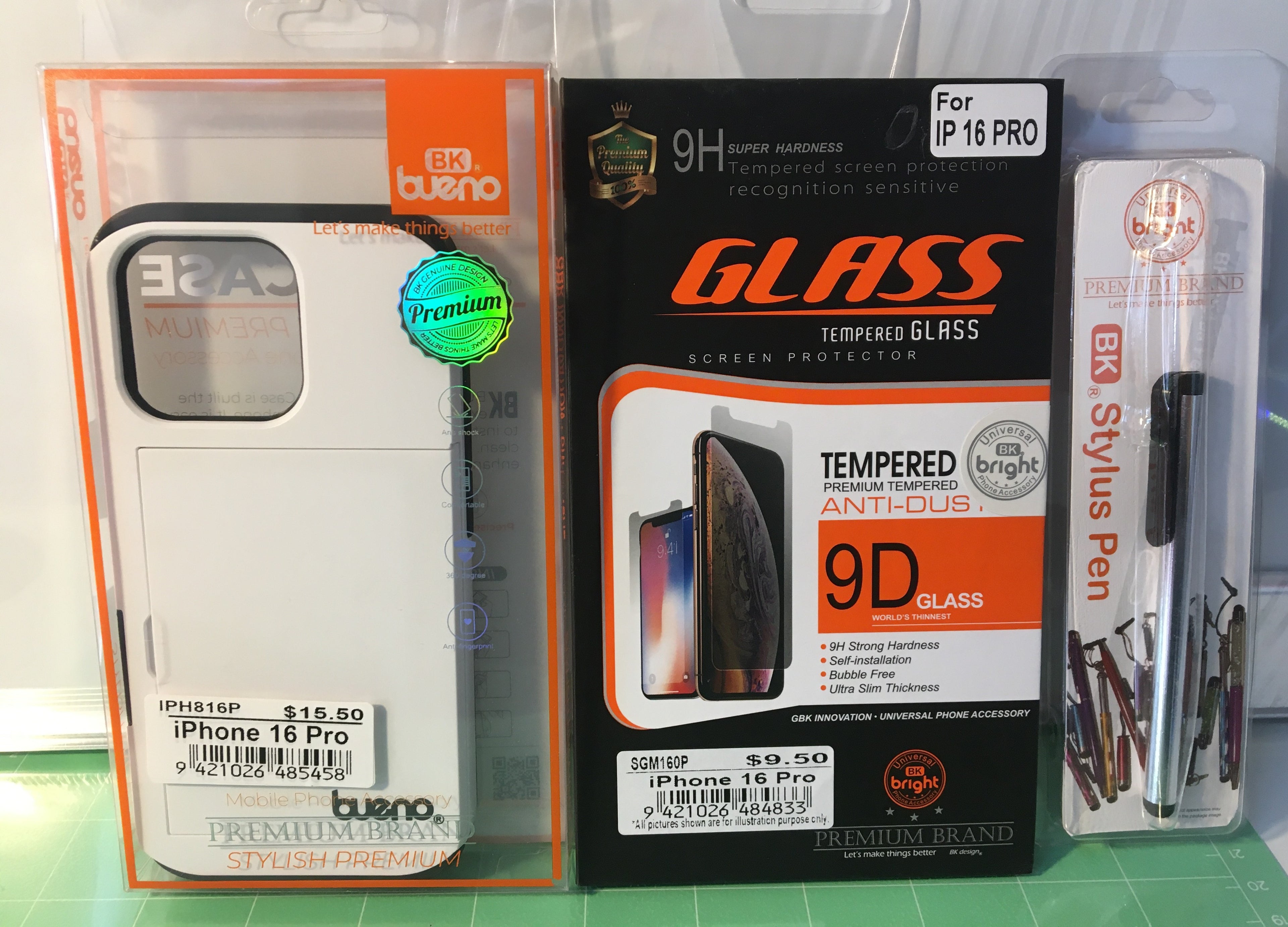 iPhone 16 Pro Protective Phone Case and Screen Protector Set