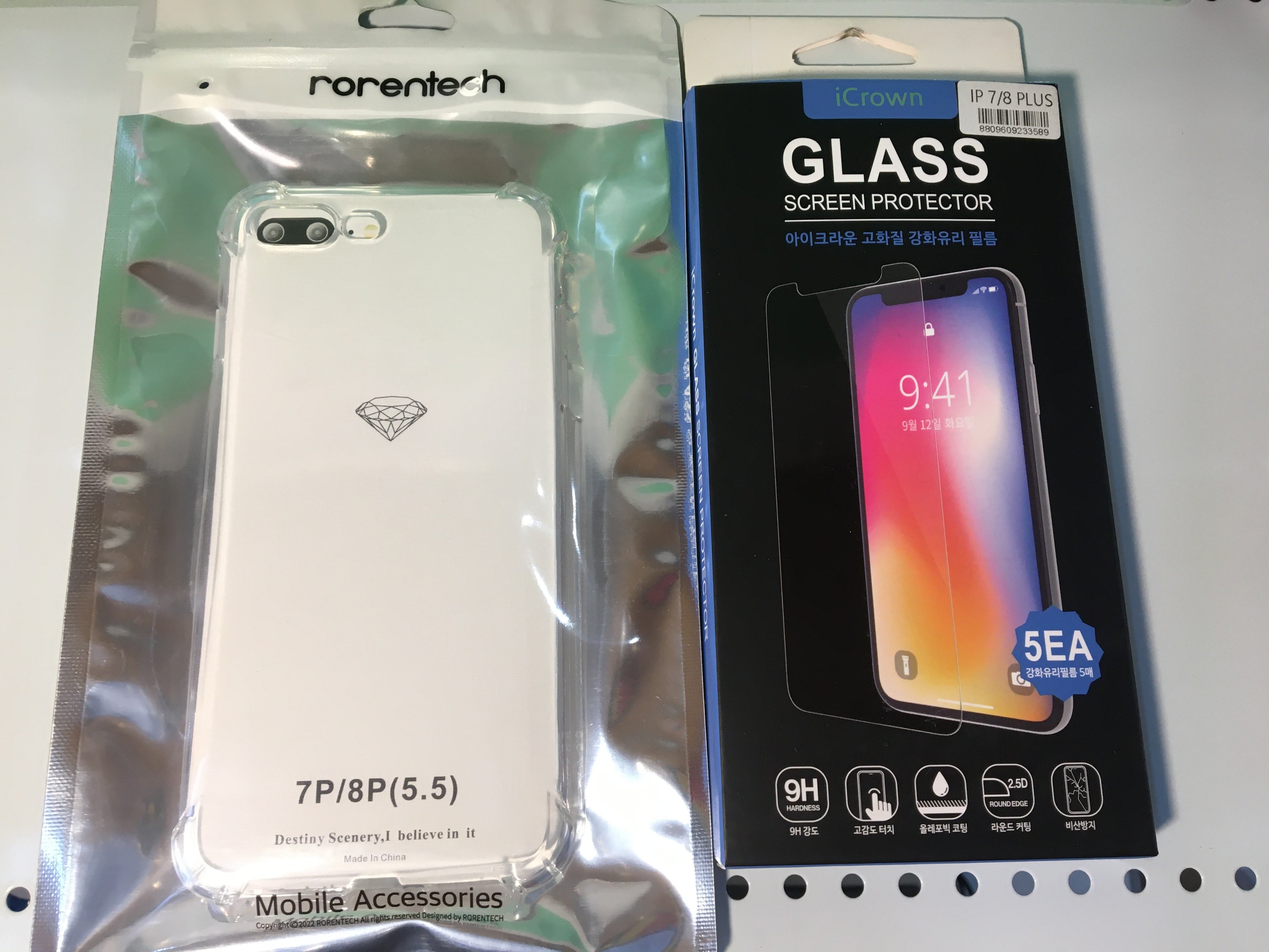 iPhone 7 Plus/ 8 Plus Protective Phone Case and Screen Protector Set-DC50%