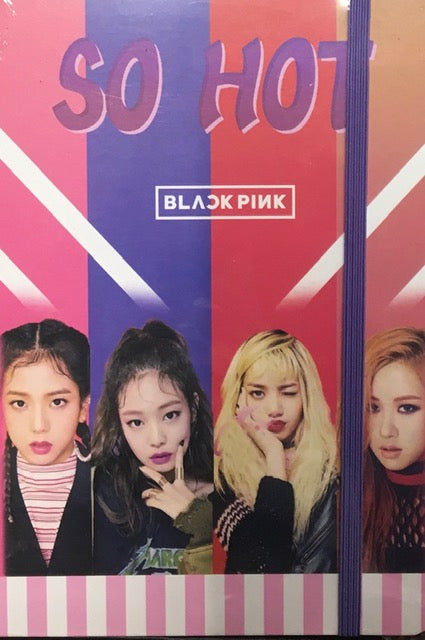 Kpop BLACKPINK BTS Hardcover Journal Notebook with Liquid Glitter Sequins - Aesthetic Lined Diary, K-pop Merchandise Gift for BLINK & ARMY, College Ruled Stationary